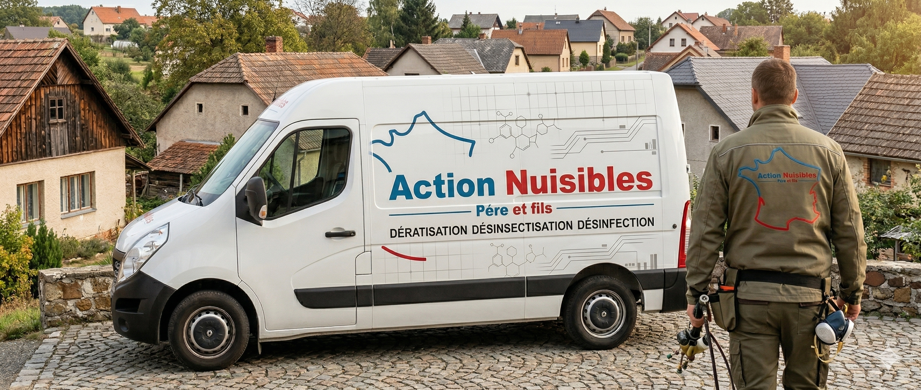 Technicien Actions Nuisibles en intervention à Paris